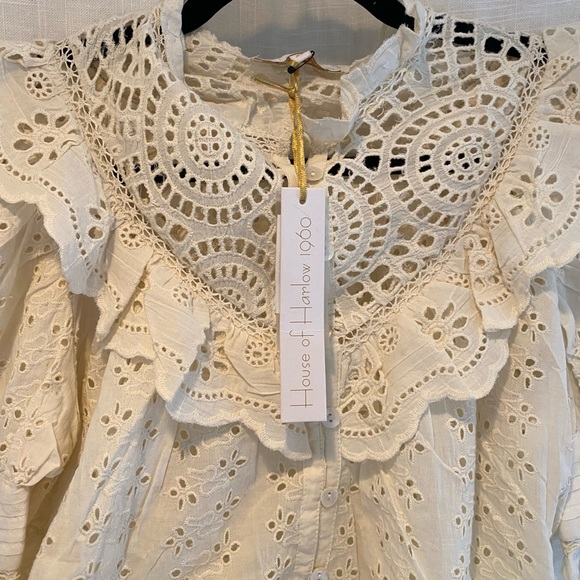 SOLD House of Harlow Eyelet Top - Picture 3 of 7